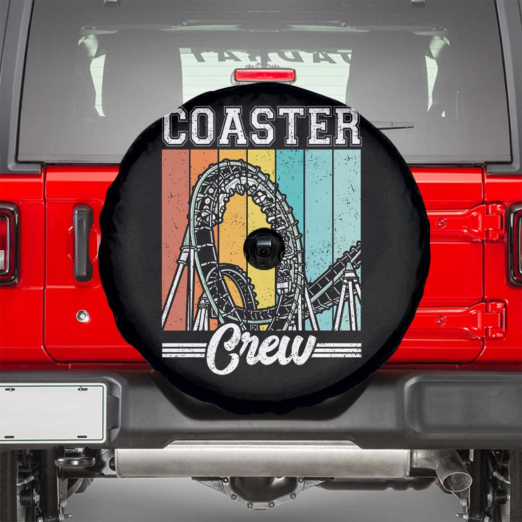 Vintage Rollercoaster Crew Spare Tire Cover Family Roller Coaster Amusement Park