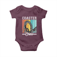 Vintage Rollercoaster Crew Baby Onesie Family Roller Coaster Amusement Park