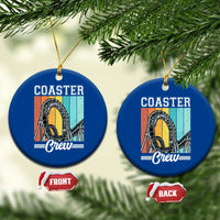 Vintage Rollercoaster Crew Ceramic Ornament Family Roller Coaster Amusement Park