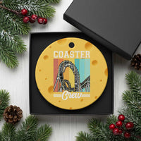 Vintage Rollercoaster Crew Ceramic Ornament Family Roller Coaster Amusement Park