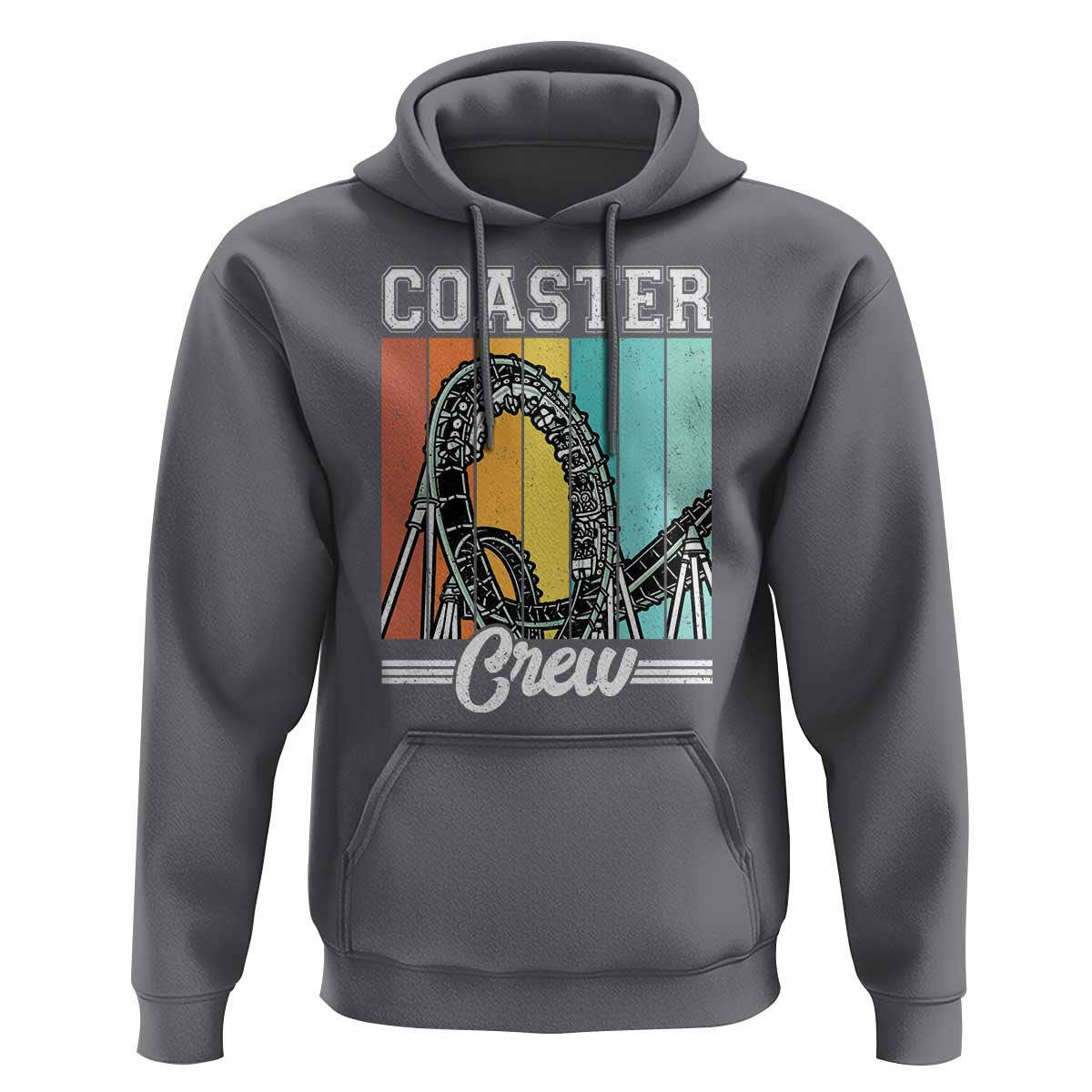 Vintage Rollercoaster Crew Hoodie Family Roller Coaster Amusement Park