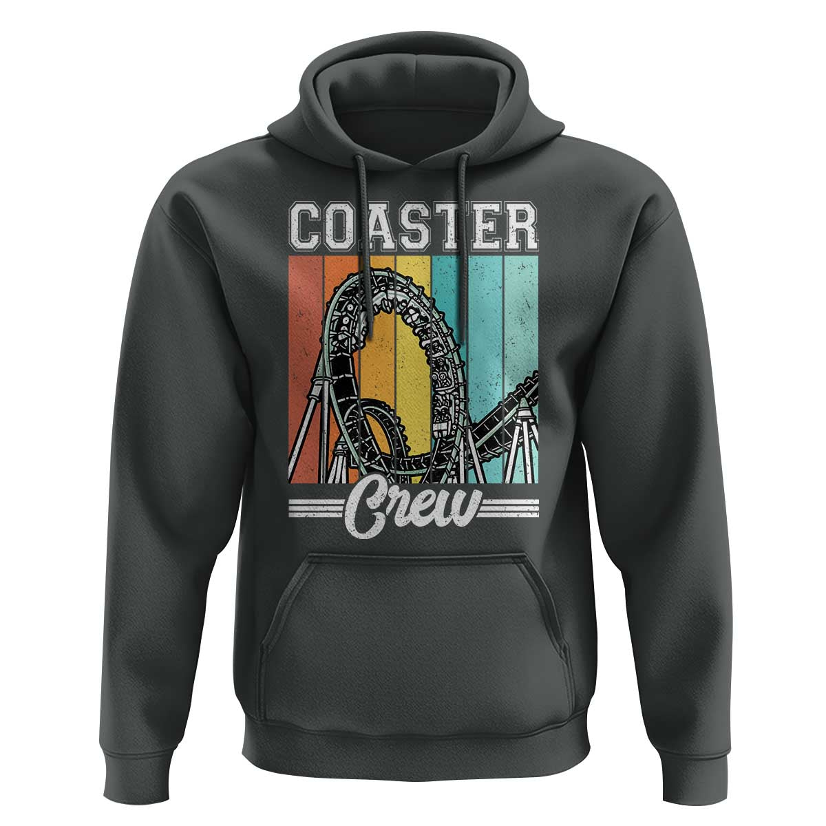 Vintage Rollercoaster Crew Hoodie Family Roller Coaster Amusement Park