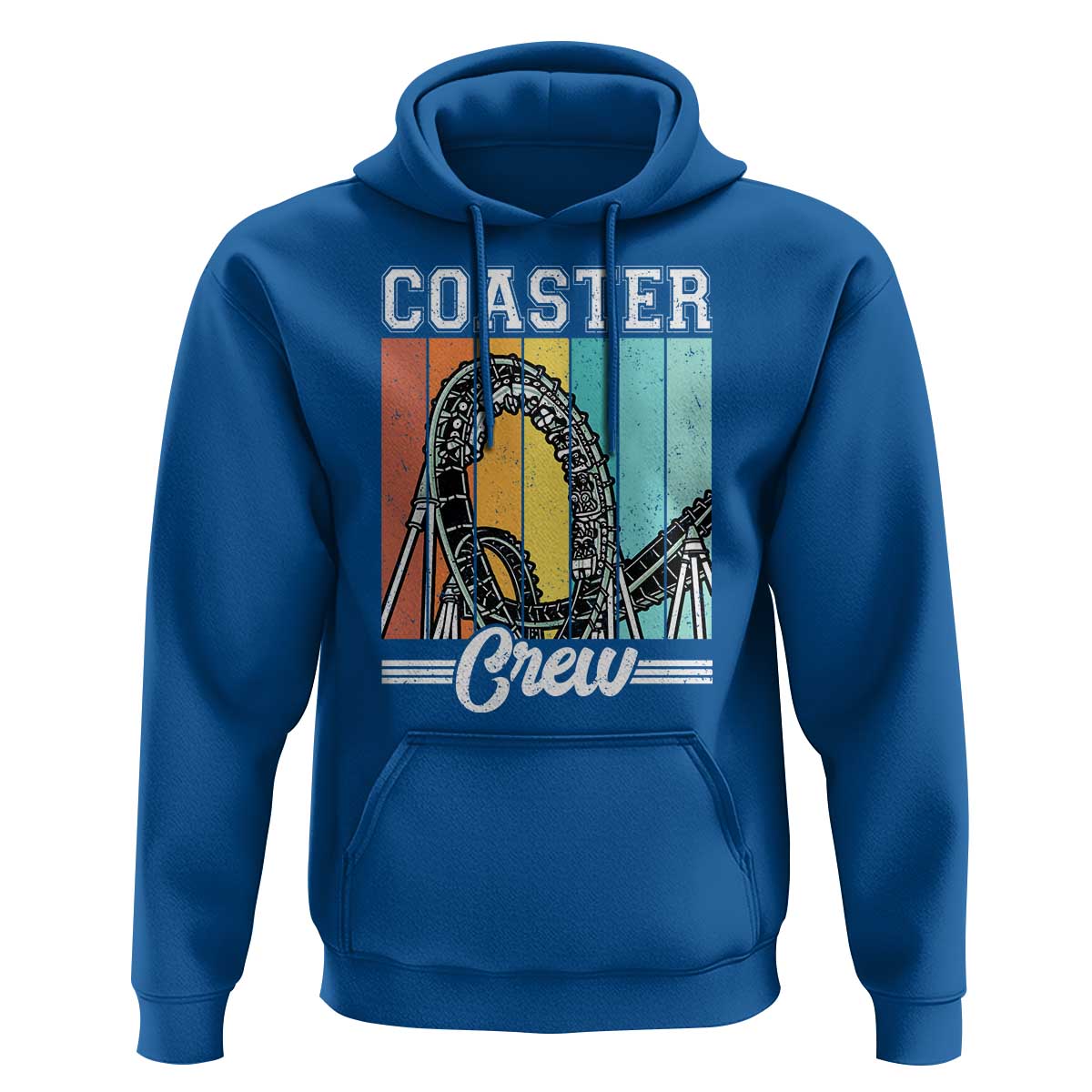 Vintage Rollercoaster Crew Hoodie Family Roller Coaster Amusement Park