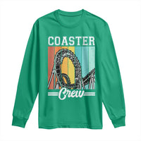 Vintage Rollercoaster Crew Long Sleeve Shirt Family Roller Coaster Amusement Park