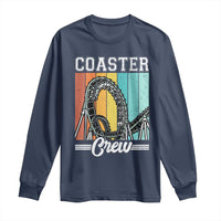 Vintage Rollercoaster Crew Long Sleeve Shirt Family Roller Coaster Amusement Park