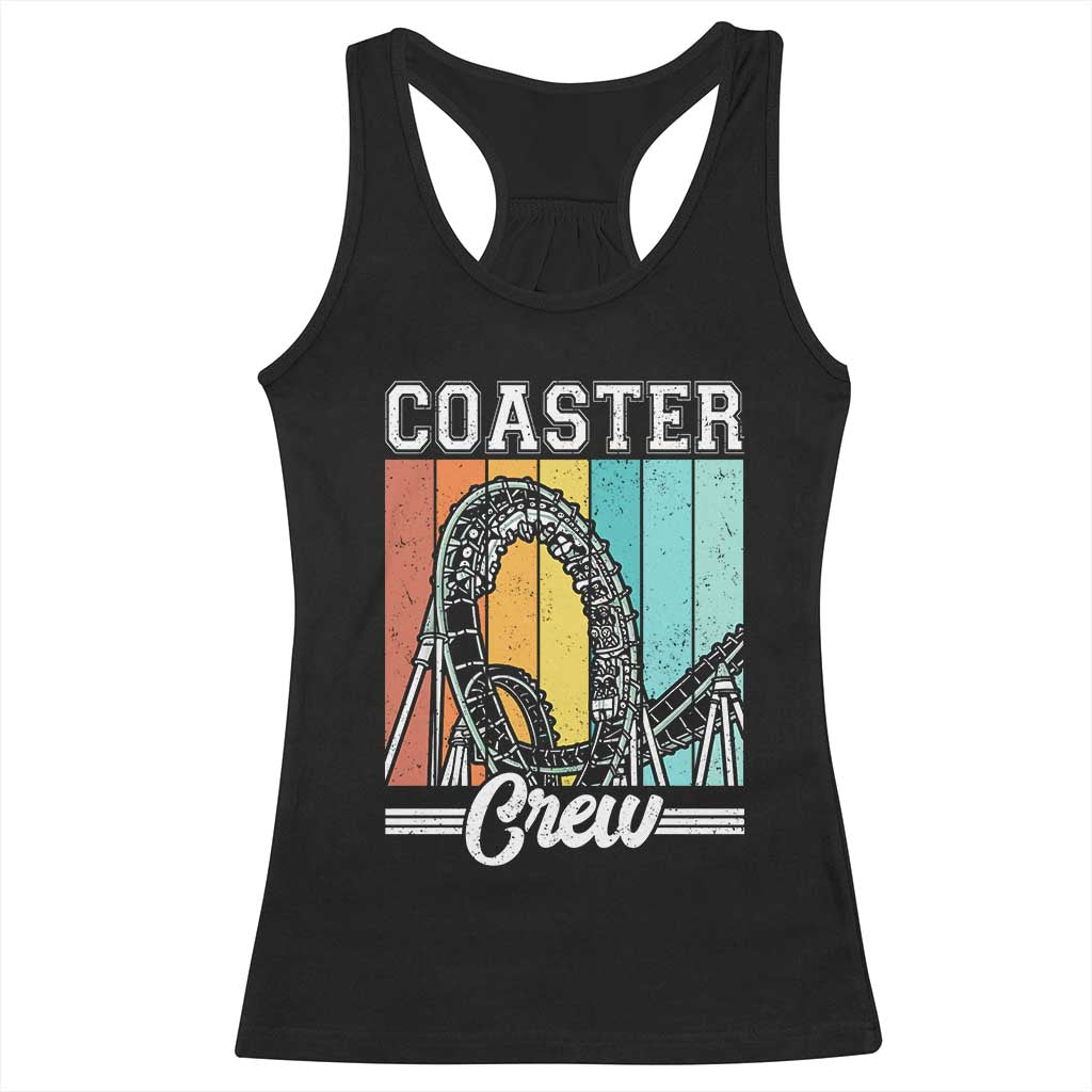 Vintage Rollercoaster Crew Racerback Tank Top Family Roller Coaster Amusement Park