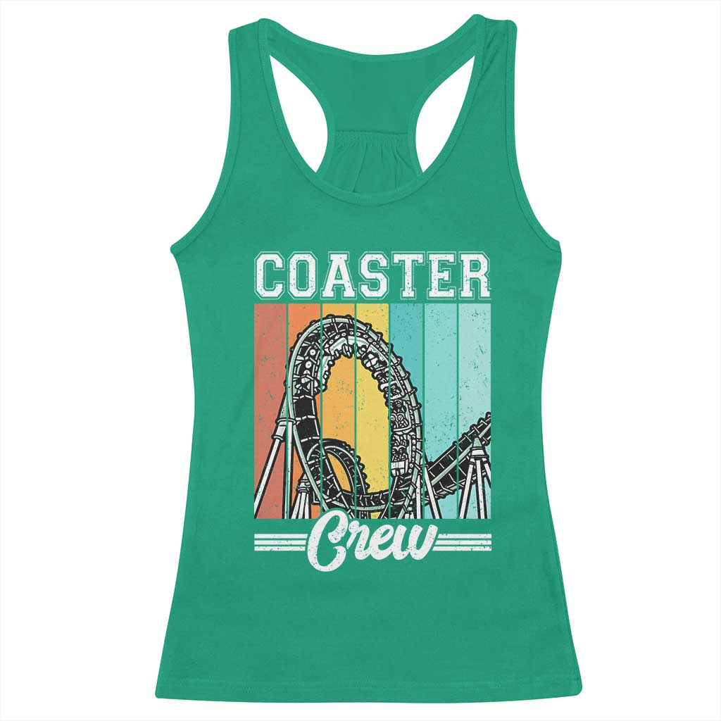 Vintage Rollercoaster Crew Racerback Tank Top Family Roller Coaster Amusement Park