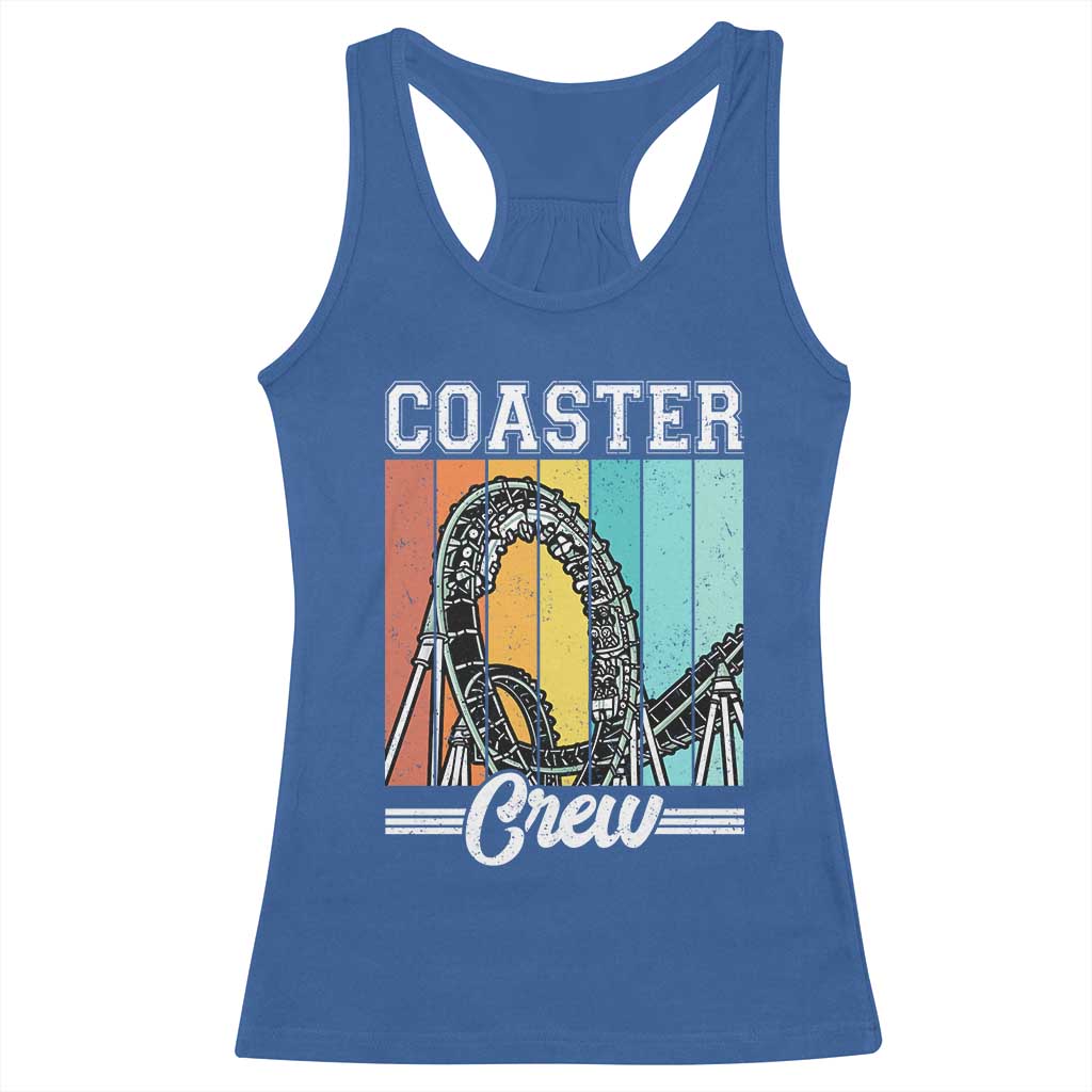 Vintage Rollercoaster Crew Racerback Tank Top Family Roller Coaster Amusement Park