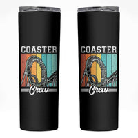 Vintage Rollercoaster Crew Skinny Tumbler Family Roller Coaster Amusement Park