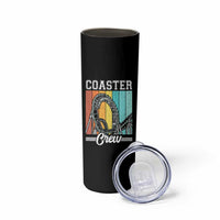 Vintage Rollercoaster Crew Skinny Tumbler Family Roller Coaster Amusement Park
