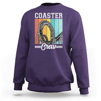 Vintage Rollercoaster Crew Sweatshirt Family Roller Coaster Amusement Park