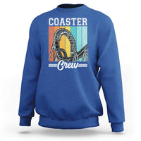 Vintage Rollercoaster Crew Sweatshirt Family Roller Coaster Amusement Park