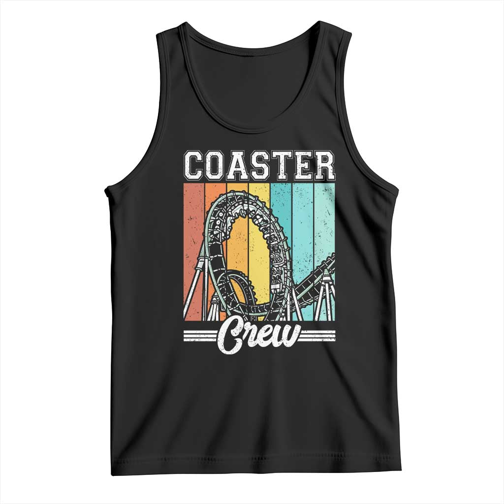 Vintage Rollercoaster Crew Tank Top Family Roller Coaster Amusement Park