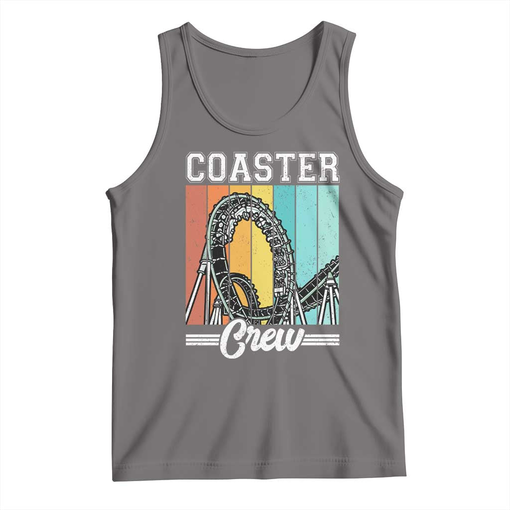 Vintage Rollercoaster Crew Tank Top Family Roller Coaster Amusement Park