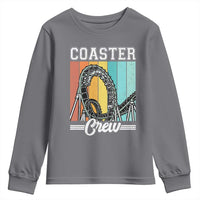 Vintage Rollercoaster Crew Youth Sweatshirt Family Roller Coaster Amusement Park