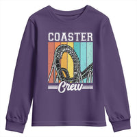 Vintage Rollercoaster Crew Youth Sweatshirt Family Roller Coaster Amusement Park