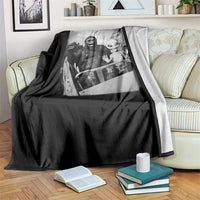 Funny Bigfoot Alien Throw Blanket Sasquatch UFO Coaster - Wonder Print Shop