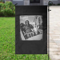 Funny Bigfoot Alien Garden Flag Sasquatch UFO Coaster - Wonder Print Shop
