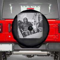 Funny Bigfoot Alien Spare Tire Cover Sasquatch UFO Coaster - Wonder Print Shop