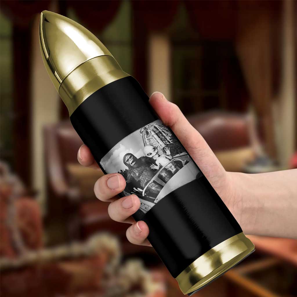Funny Bigfoot Alien Bullet Tumbler Sasquatch UFO Coaster - Wonder Print Shop