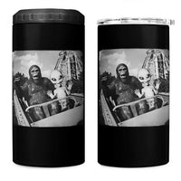 Funny Bigfoot Alien 4 in 1 Can Cooler Tumbler Sasquatch UFO Coaster - Wonder Print Shop