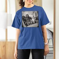 Funny Bigfoot Alien T Shirt For Women Sasquatch UFO Coaster - Wonder Print Shop