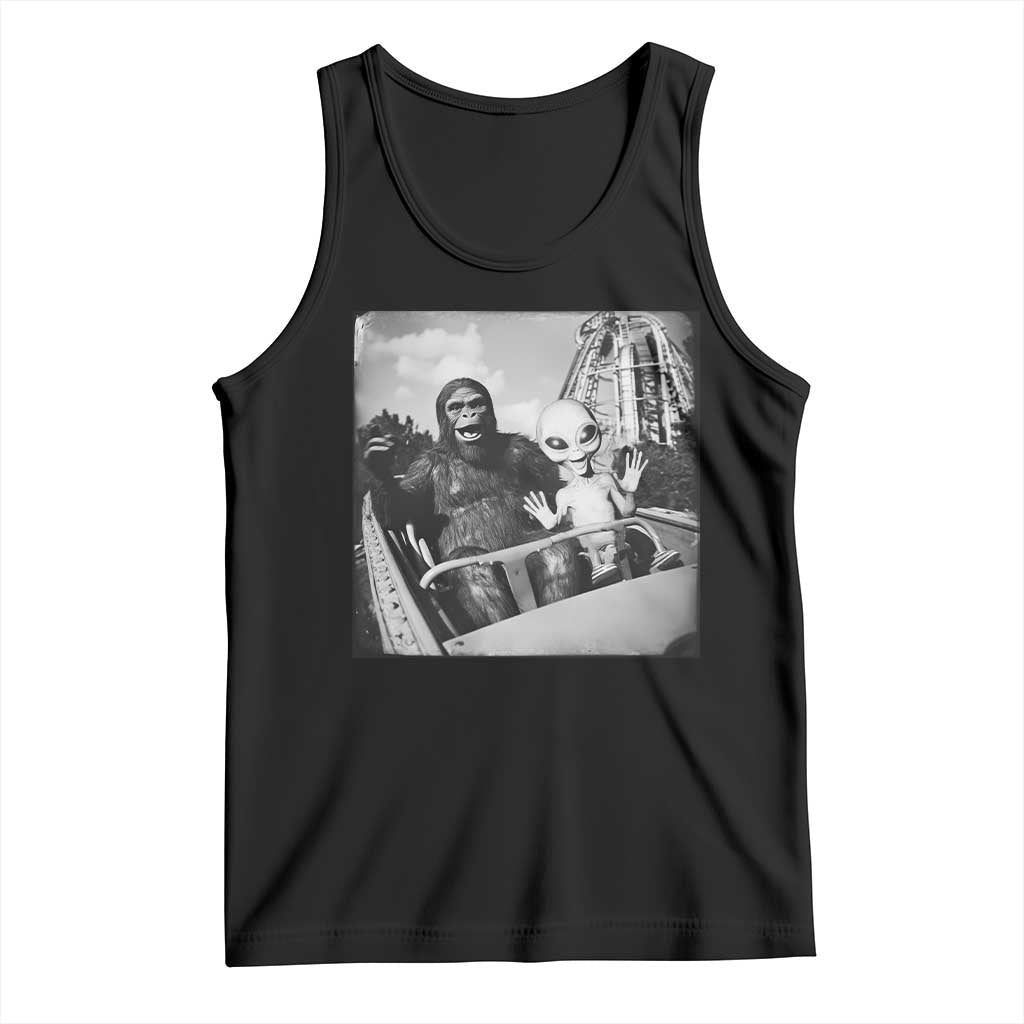Funny Bigfoot Alien Tank Top Sasquatch UFO Coaster - Wonder Print Shop
