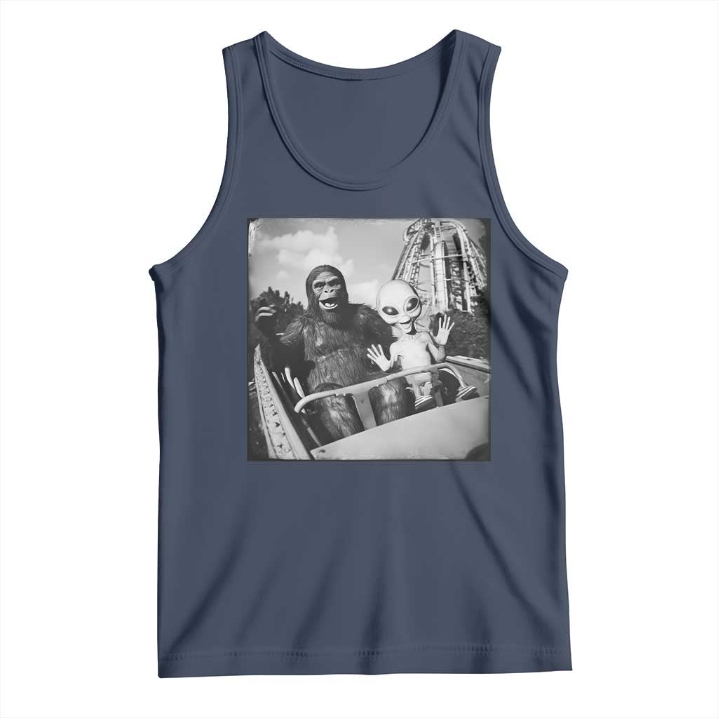 Funny Bigfoot Alien Tank Top Sasquatch UFO Coaster - Wonder Print Shop