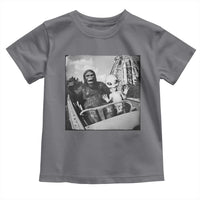 Funny Bigfoot Alien Toddler T Shirt Sasquatch UFO Coaster - Wonder Print Shop