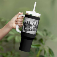Funny Bigfoot Alien Tumbler With Handle Sasquatch UFO Coaster - Wonder Print Shop