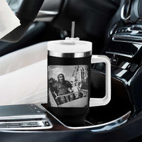 Funny Bigfoot Alien Tumbler With Handle Sasquatch UFO Coaster - Wonder Print Shop