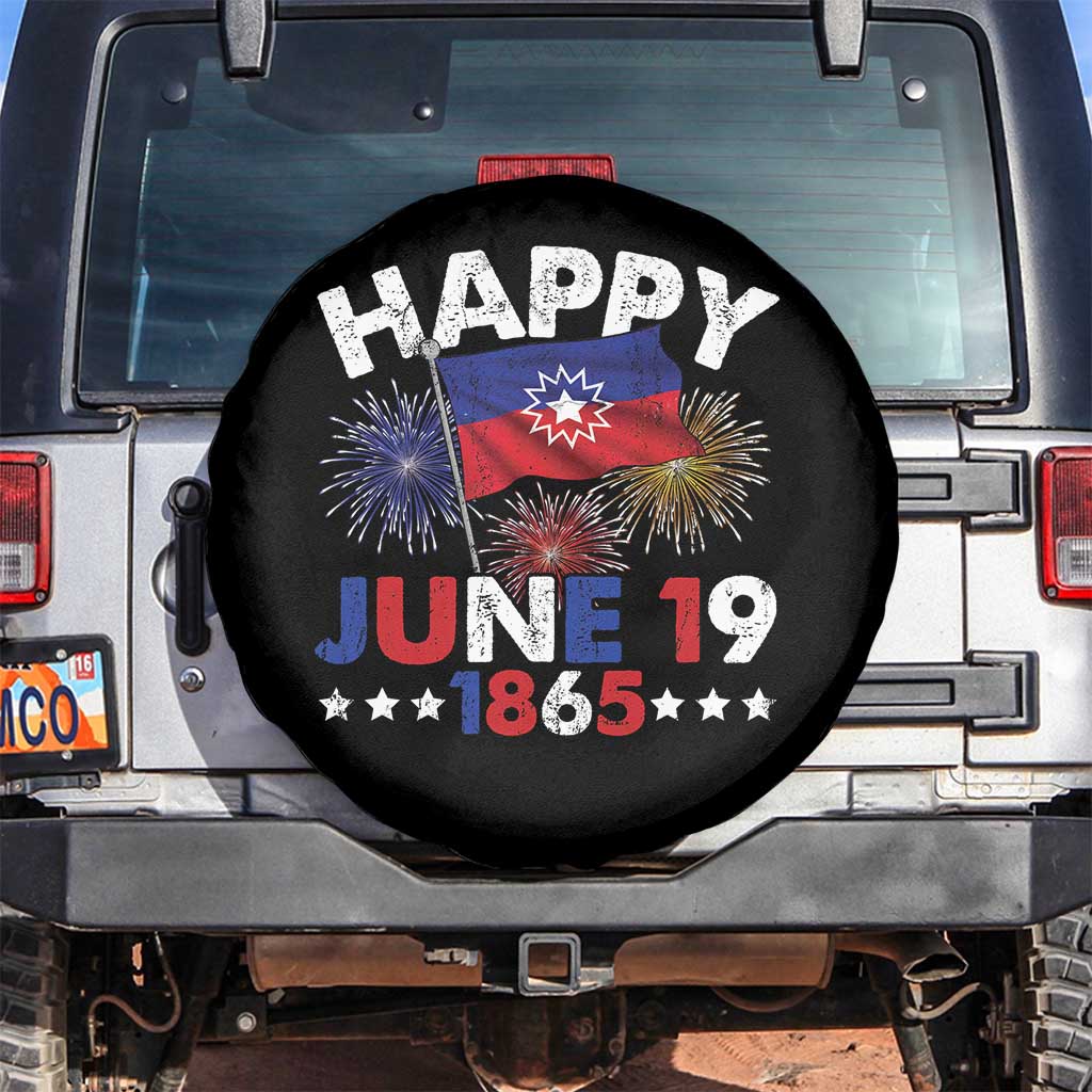 Juneteenth Flag Spare Tire Cover Black Freedom Black History June 19 1865