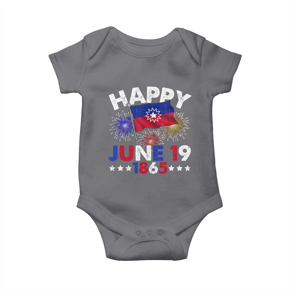 Juneteenth Flag Baby Onesie Black Freedom Black History June 19 1865