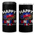 Juneteenth Flag 4 in 1 Can Cooler Tumbler Black Freedom Black History June 19 1865