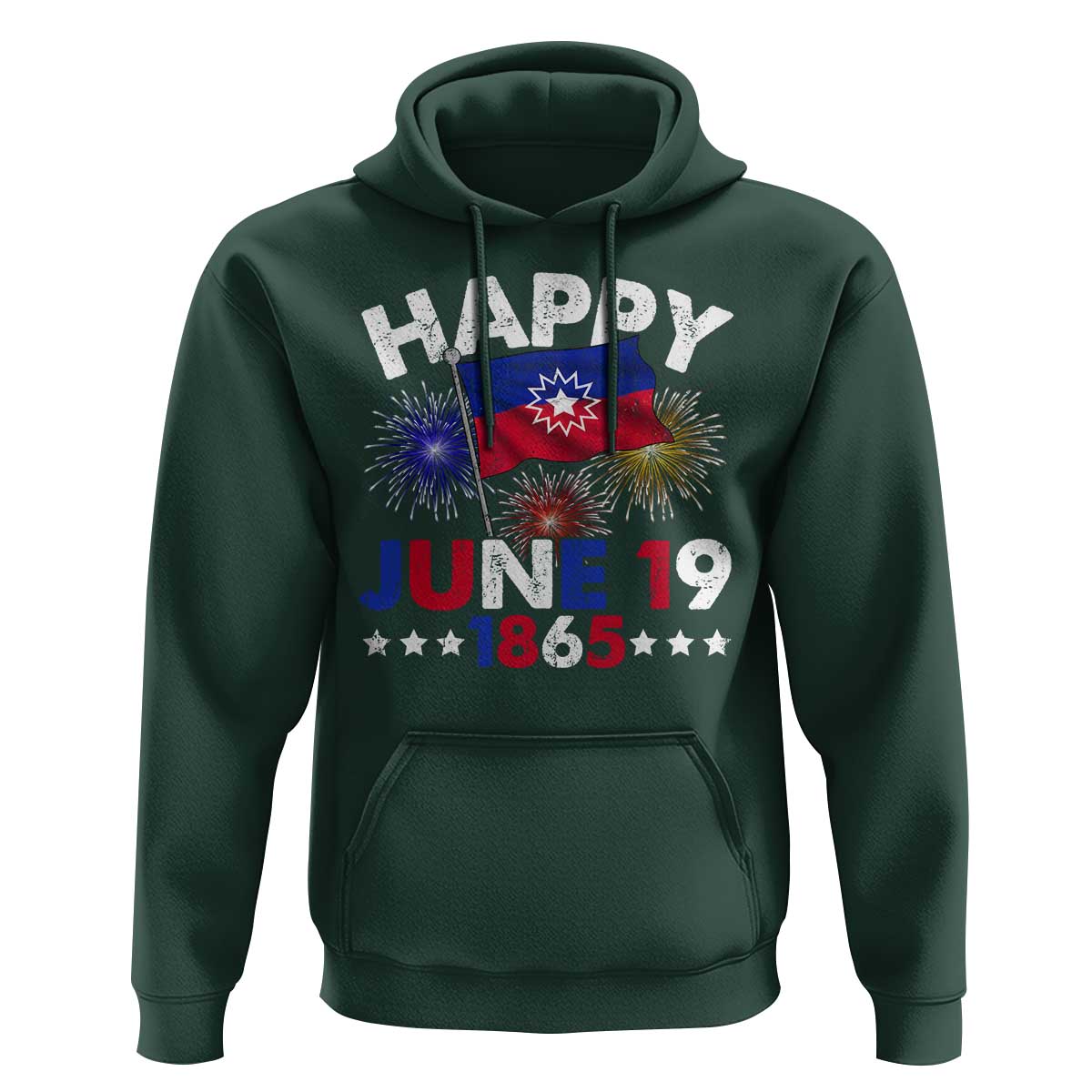 Juneteenth Flag Hoodie Black Freedom Black History June 19 1865