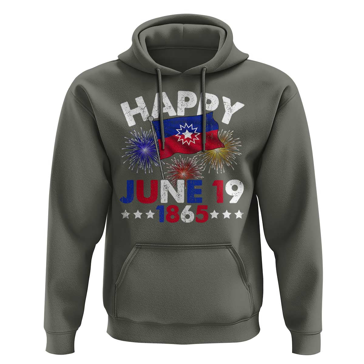 Juneteenth Flag Hoodie Black Freedom Black History June 19 1865