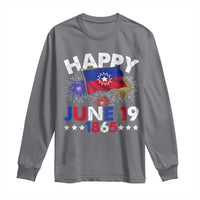 Juneteenth Flag Long Sleeve Shirt Black Freedom Black History June 19 1865