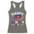 Juneteenth Flag Racerback Tank Top Black Freedom Black History June 19 1865