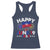 Juneteenth Flag Racerback Tank Top Black Freedom Black History June 19 1865
