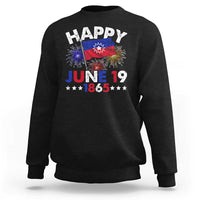 Juneteenth Flag Sweatshirt Black Freedom Black History June 19 1865