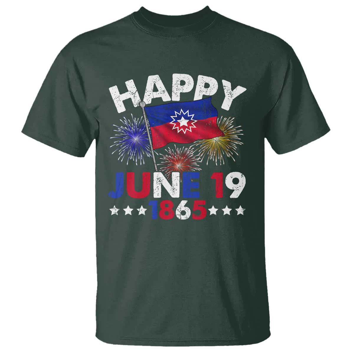 Juneteenth Flag T Shirt Black Freedom Black History June 19 1865