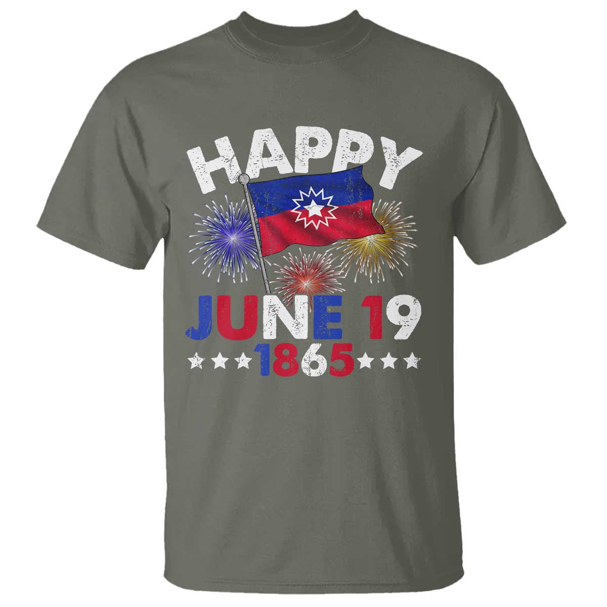 Juneteenth Flag T Shirt Black Freedom Black History June 19 1865