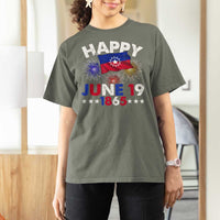 Juneteenth Flag T Shirt For Women Black Freedom Black History June 19 1865