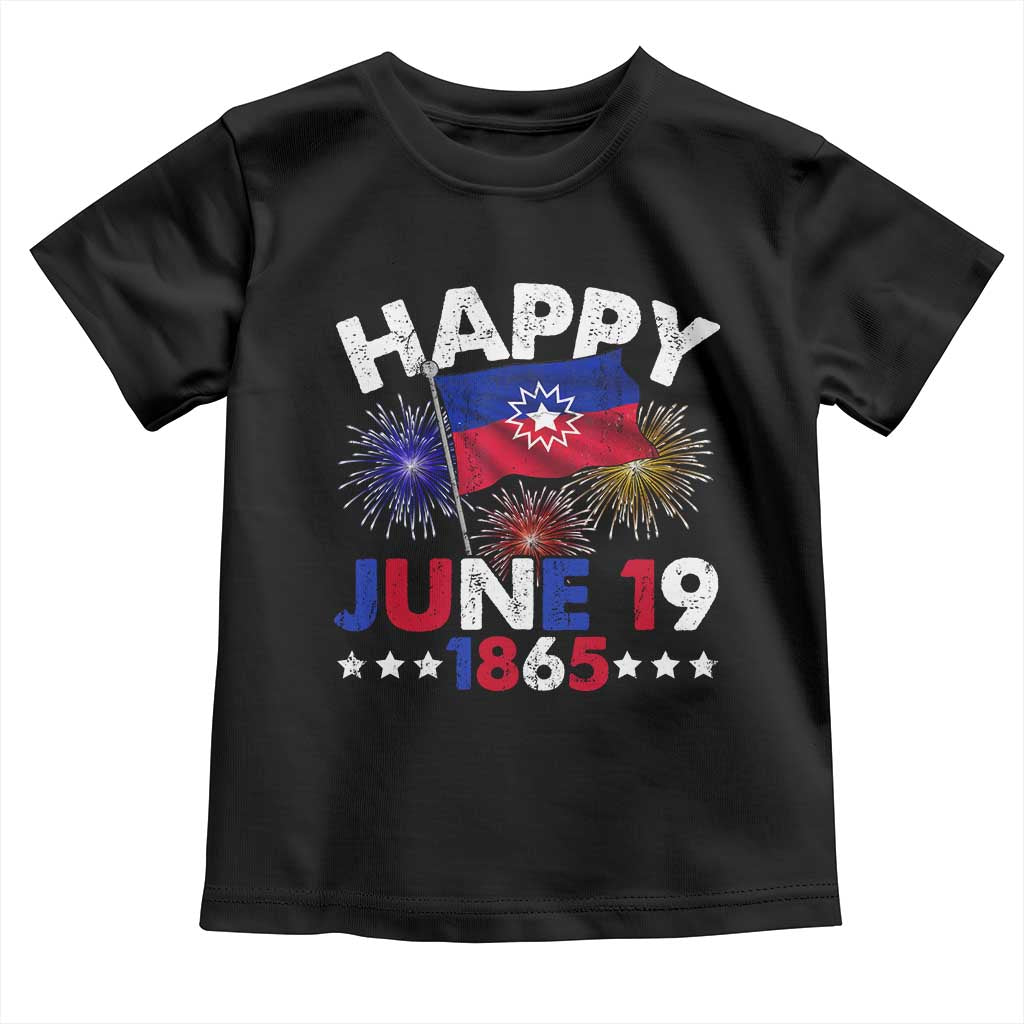 Juneteenth Flag Toddler T Shirt Black Freedom Black History June 19 1865