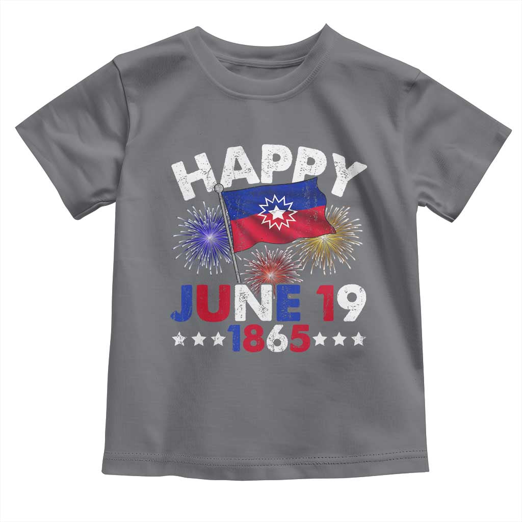 Juneteenth Flag Toddler T Shirt Black Freedom Black History June 19 1865