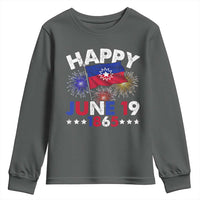 Juneteenth Flag Youth Sweatshirt Black Freedom Black History June 19 1865