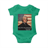 Funny 4th of July Baby Onesie Thomas Jefferson That's Due Tomorrow? - Wonder Print Shop
