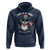 Funny Raccoon July 4th Hoodie Patriotic Trash Panda Feral But Free - Wonder Print Shop