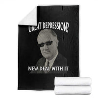 FDR Great Depression Deal With It Throw Blanket Funny History Meme