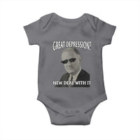 FDR Great Depression Deal With It Baby Onesie Funny History Meme